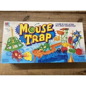 Vintage Mouse Trap COMPLETE Milton Bradley 1999 Classic Family Board Game 90s